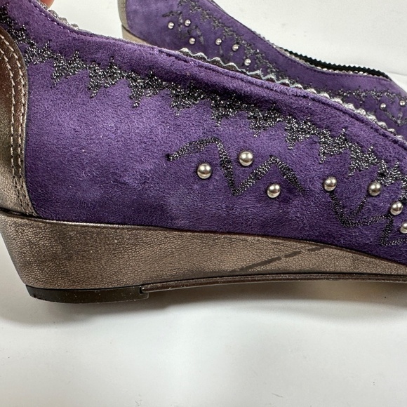 Donald J. Pliner Starr Slip On Purple Suede Pump Women’s Size 10 M - Picture 10 of 14